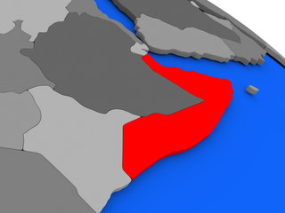 Somalia in red