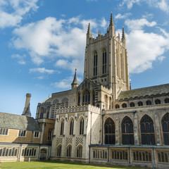 Obraz premium Cathedral in a sunny day, The Bury St Edmunds, England
