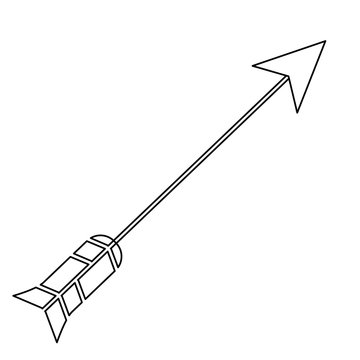 arrow archery icon image vector illustration design 