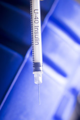 Naklejka premium Medical injection syring needle