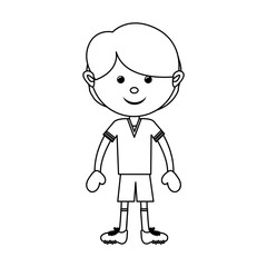 football soccer player icon image vector illustration design 