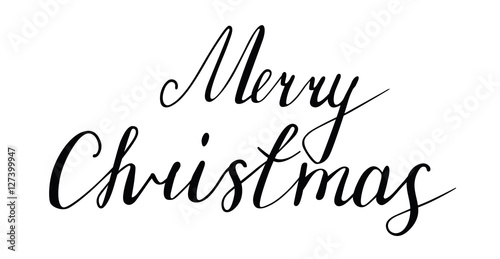 "hand drawn merry christmas words.calligraphy.ink and pen nib.let" stock image and royalty-free "Hand drawn Merry Christmas words.Calligraphy.Ink and pen nib.Let" Stock image and royalty-free