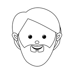 Obraz na płótnie Canvas face of man icon image vector illustration design 