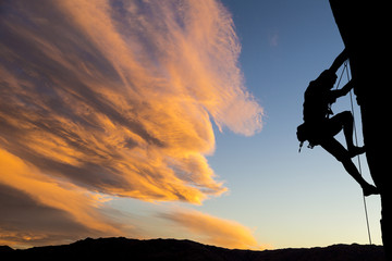 Climber on the edge.