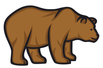 Plakat wild bear (grizzly)