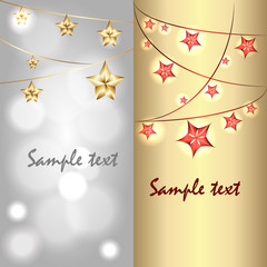 set of two separated banners for invitations