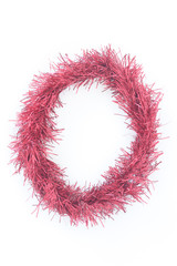 red circle tinsel