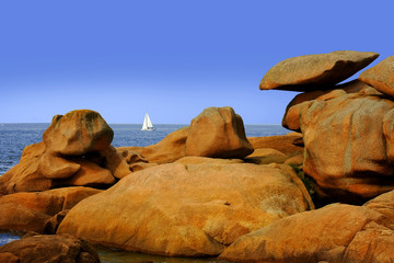 coastline brittany france