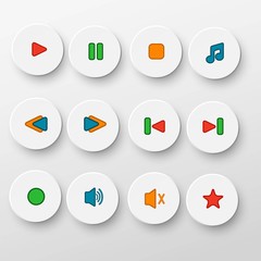 Media Player Icons