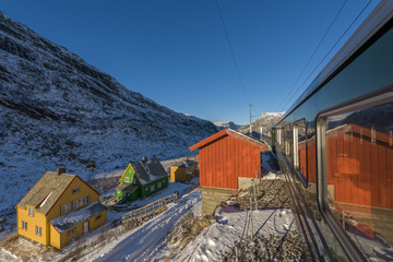 Flambahn Norwegen historische Eisenbahn Myrdal © Blickfang