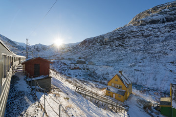 Flambahn Norwegen historische Eisenbahn Myrdal