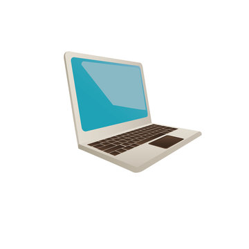 laptop sideview icon image vector illustration design 