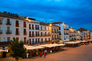 Caceres Plaza Mayor Extremadura of Spain
