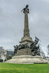 Obraz premium monument on the war of independence of Portugal against the French in the city of Oporto in Portugal