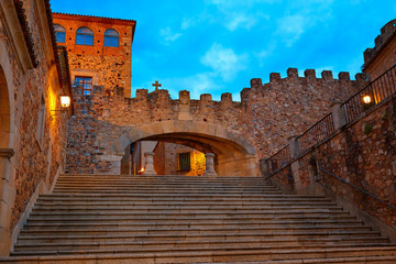 Caceres Arco de la Estrella arch in Spain
