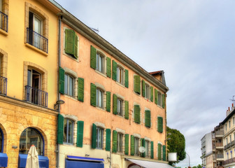 Fototapeta na wymiar Buildings in Dax town - France