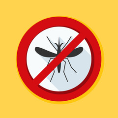 Mosquito Free Stop sign