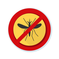 Mosquito Free Stop sign