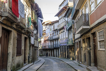 Fototapeta na wymiar sight of the historical center of Guimaraes's town, Portugal