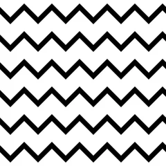 Printed roller blinds Chevron Zigzag chevron seamless pattern background in black and white. Retro vintage vector design.