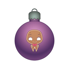 Colorful Christmas bauble nr. 20