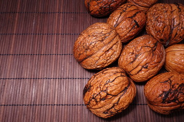 Walnuts background