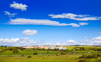 Obraz premium Guijuelo Salamanca landmark of jamon iberico