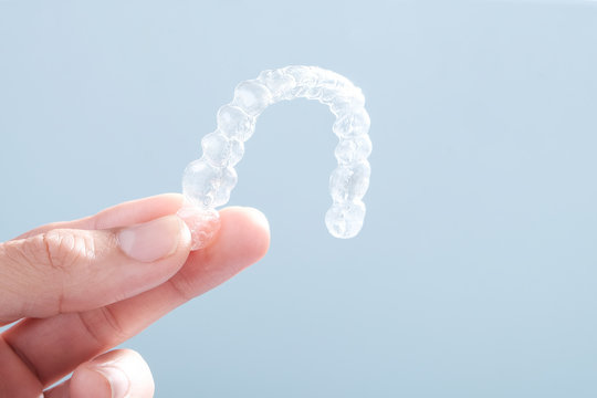Invisible aligners plastic braces dentistry