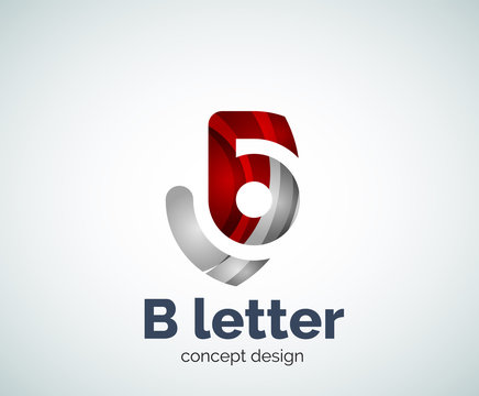 Vector B letter concept logo template