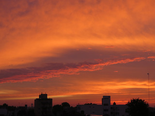 Fototapeta premium Sunset with Clouds.