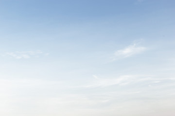 Fantastic soft white clouds against blue sky backgroun