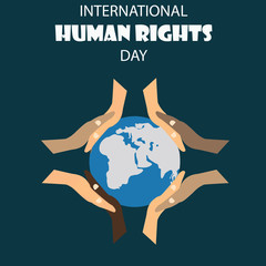 Vector illustration of Human Rights Day background. - 127410561