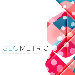 Modern abstract round shapes repititon background