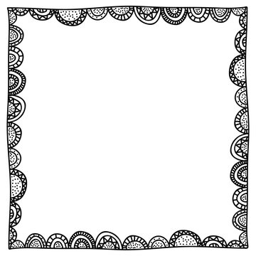 bohemian or boho style ornamental frame icon image vector illustration design 