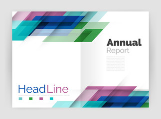 Motion concept. Business annual report cover templates