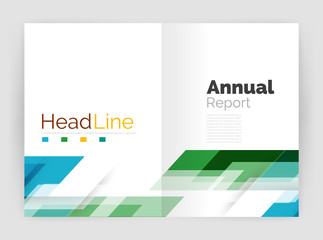Modern line design, motion concept. Business annual report brochure templates