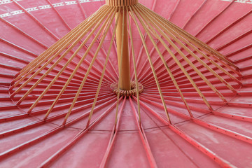 Closeup detail Handmade umbrella