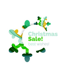 Christmas and New Year sale banner