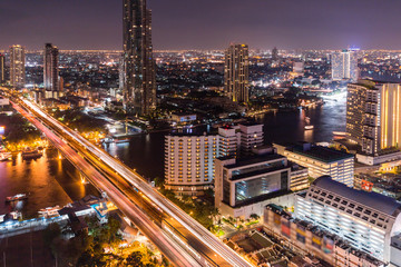 Fototapeta na wymiar The view of Bangkok,Thailand.