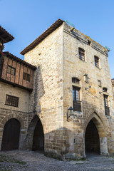 Fototapeta na wymiar Medieval village of Santillana del Mar in Spain