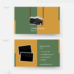 Photographer Business card template