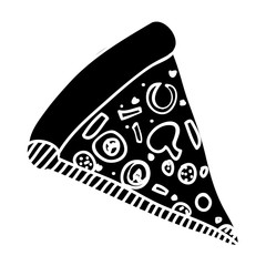 pizza slice icon image vector illustration design 