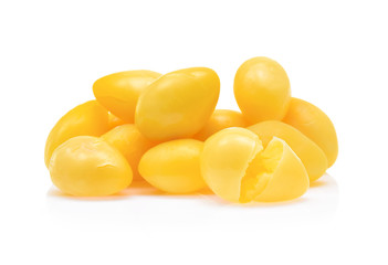Ginkgo nuts isolated on white background