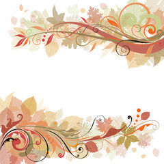 Autumn swirl design
