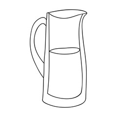 filled jug icon image vector illustration design 