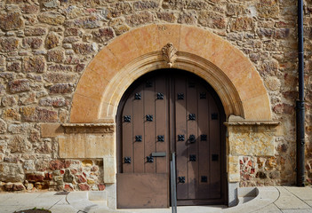 Salamanca in spain door detail