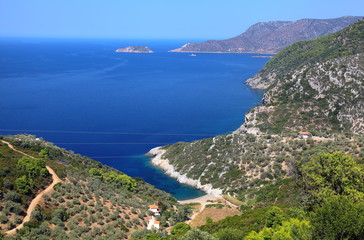 Fototapeta na wymiar Coastline Alonissos,Greece