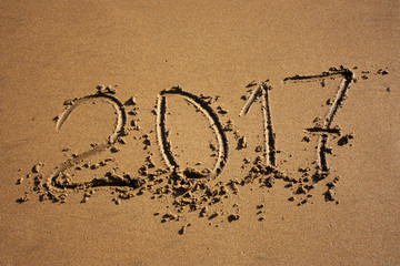 digits in the sand. Comes the 2017