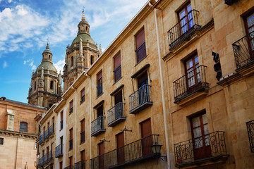 Fototapeta na wymiar Salamanca university and Clerecia church Spain