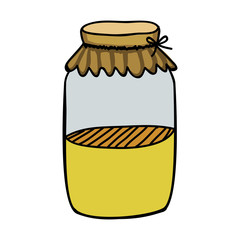 filled jar icon image vector illustration design 